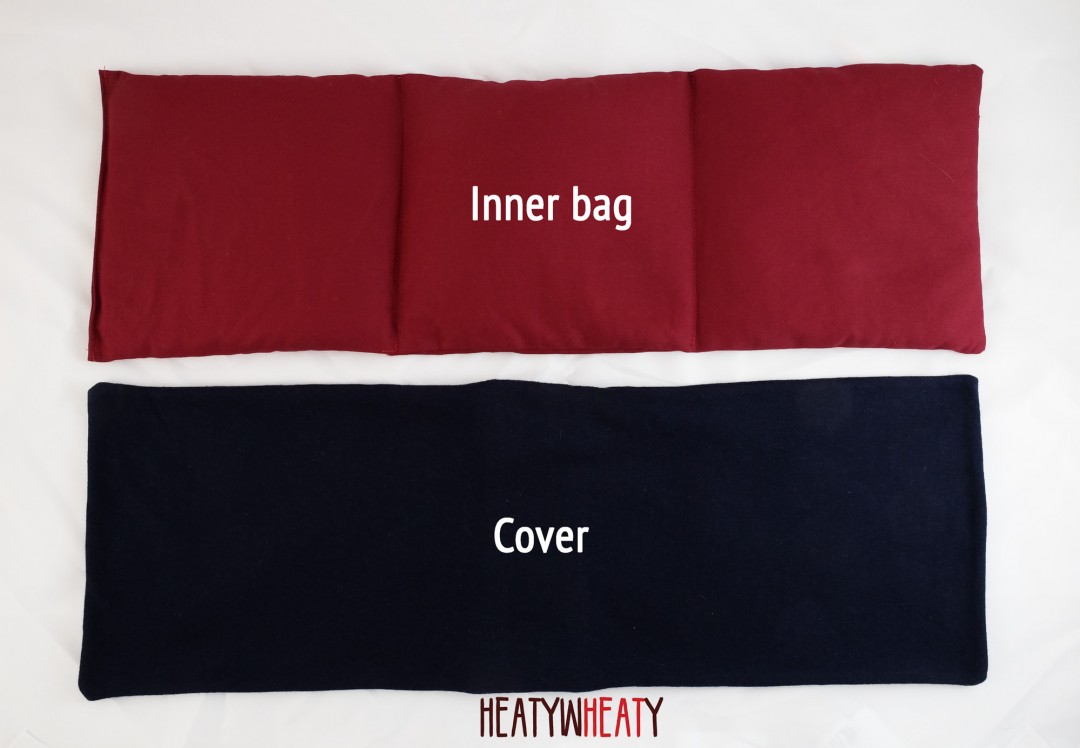 Heatywheaty wheat bag large (colour navy blue) The Wheatbag Company