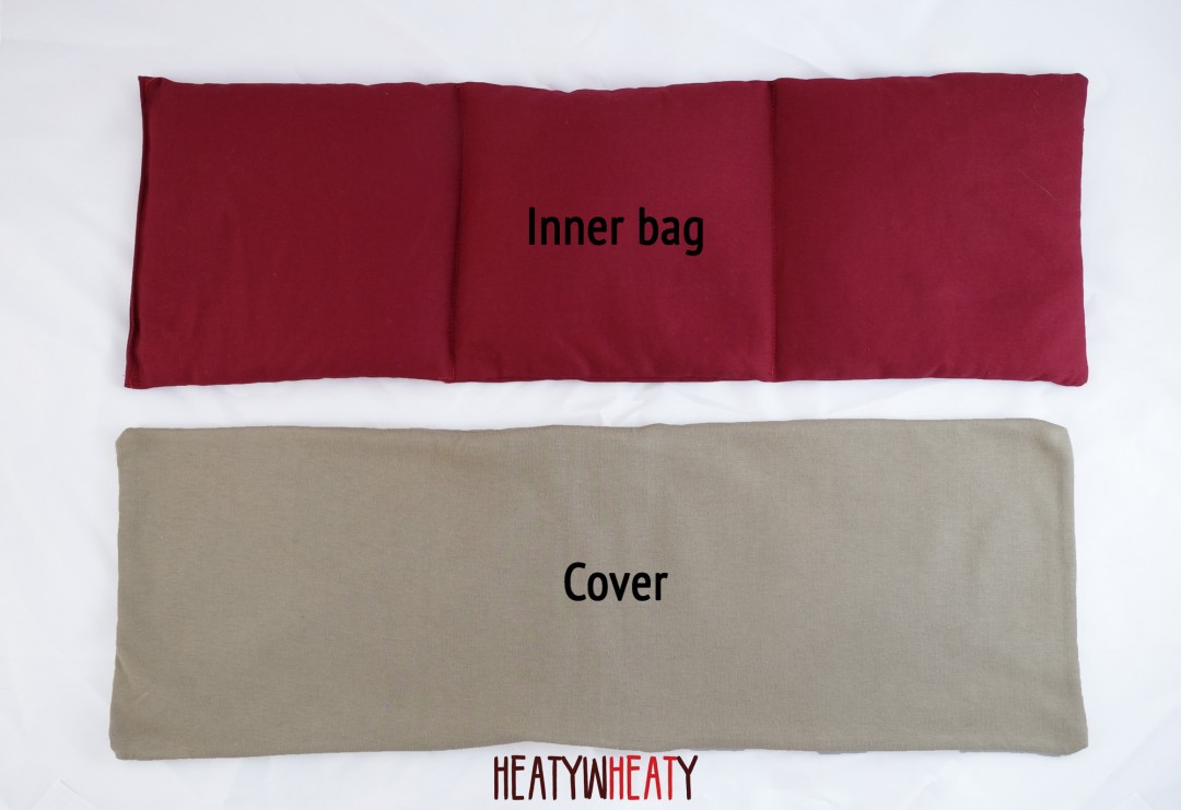 Heatywheaty wheat bag large (colour stone) The Wheatbag Company