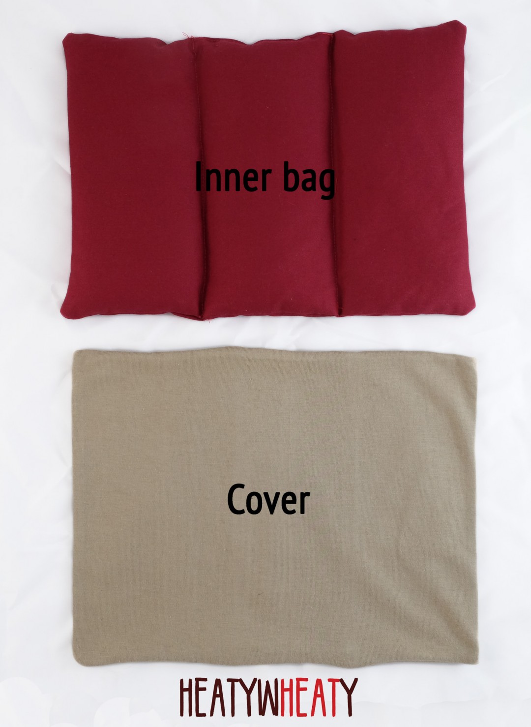 Heatywheaty wheat bag small (colour stone) The Wheatbag Company